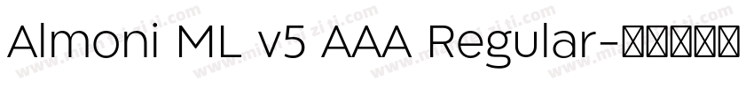 Almoni ML v5 AAA Regular字体转换